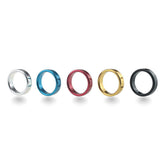 BDStyle Colorful Sex Delay Aluminum Mens Cock Ring Medium Steel Cock Rings