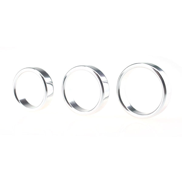 BDStyle Colorful Sex Delay Aluminum Mens Cock Ring Medium Steel Cock Rings