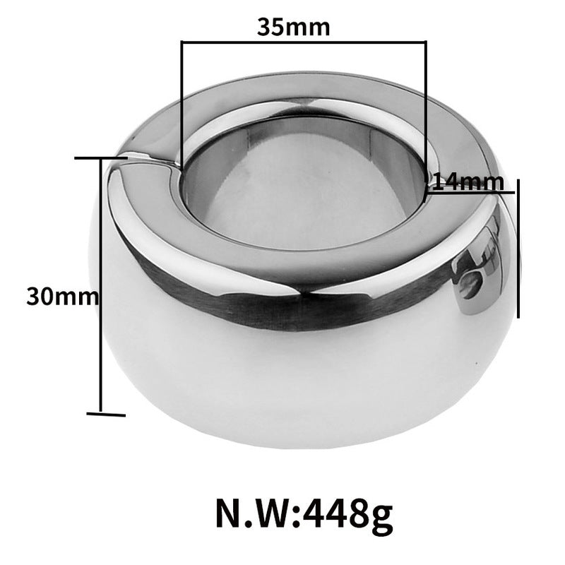 Magnetic Split Ring Steel Stretcher Weights - Intense Sensation, Maximum Comfort Small Steel Sex Toys