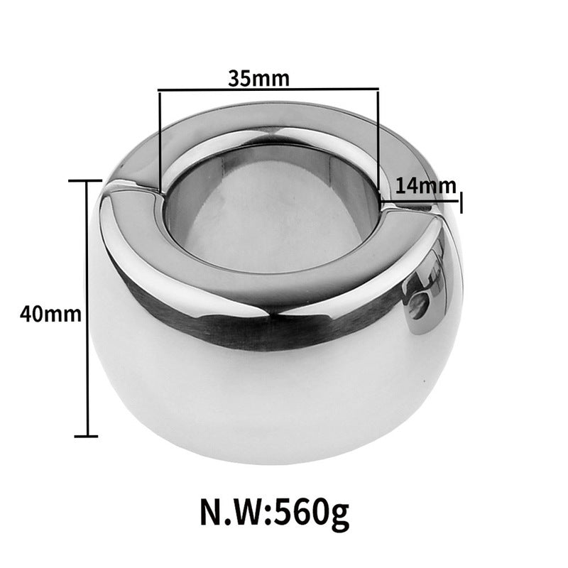 Magnetic Split Ring Steel Stretcher Weights - Intense Sensation, Maximum Comfort Medium Steel Sex Toys