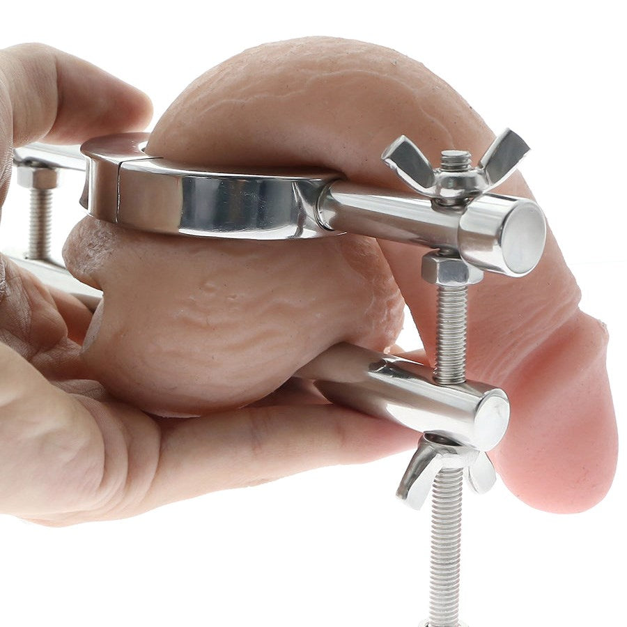 Ball Stretcher & Crusher Metal Steel Sex Toys