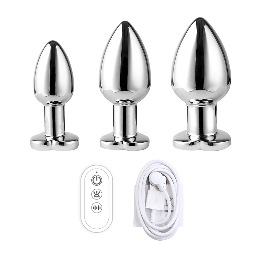 BDStyle App Controlled Light Up Rainbow LED Anal Plug Small Butt Plugs
