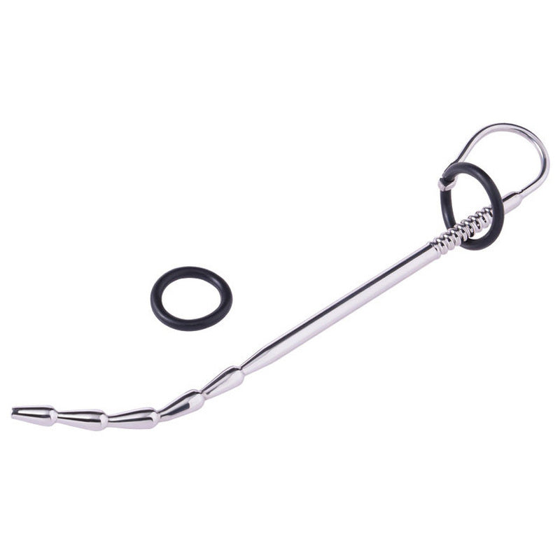 BDStyle Mens Long Penis Plug with Glans Ring Penis Plugs