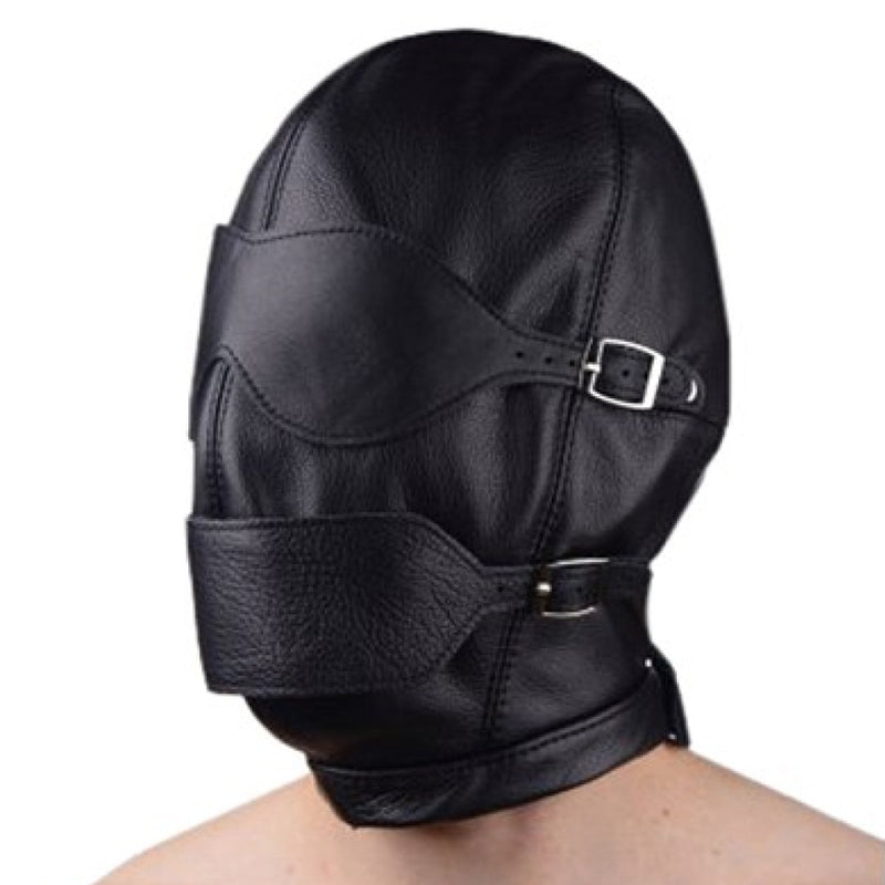 BDStyle Full Bondage Mask Eyes & Mouth Detachable Blindfolds And Masks