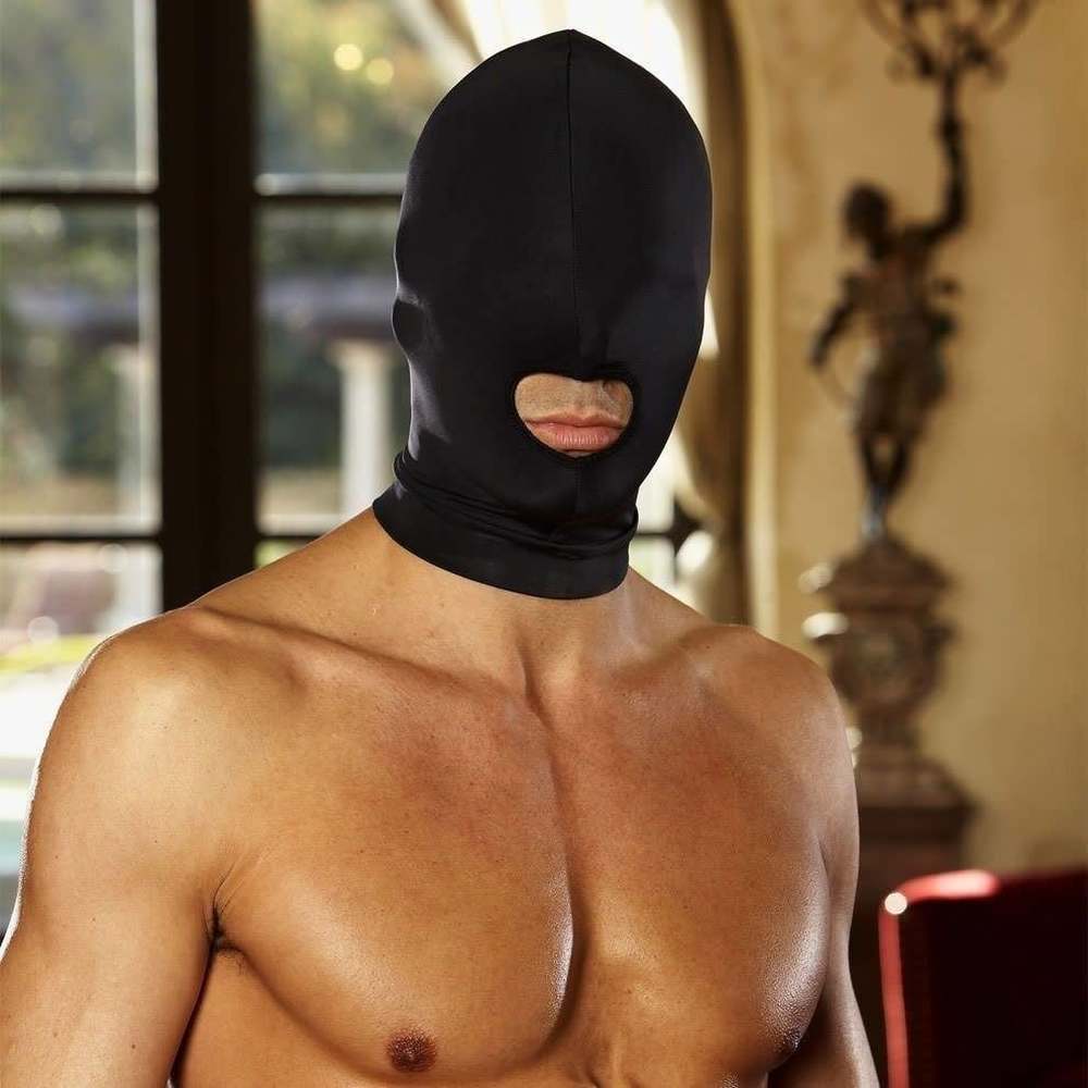 Fantasy Spandex Open Mouth Hood Bondage Hoods