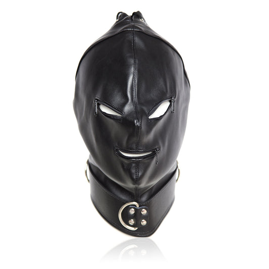 Basic Zipper Hood With O-Ring Collar - Bondage Hoods