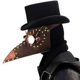 BDStyle Brown PU Leather Rivet Spike Long Bird Beak Default Title Masks And Blindfolds