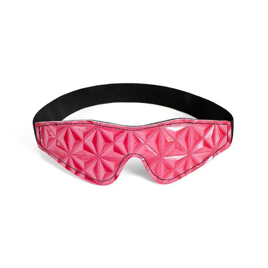 BDStyle Diamond Patterned Sinful Blindfold - Blindfolds And Masks