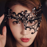 BDStyle BDSM Play Rhinestone Metal Half Face Mask Blindfolds And Masks