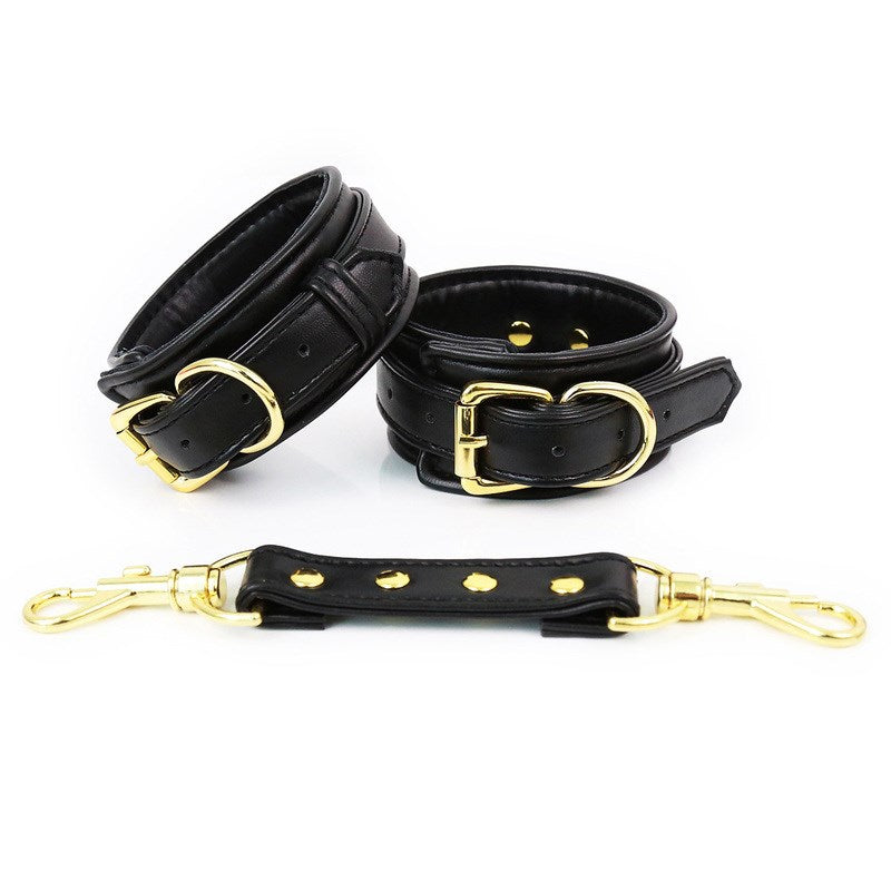 Pin Lock Heavy Cuffs - Wrist Or Ankle Restraints Black Wrist Cuffs and Restraints