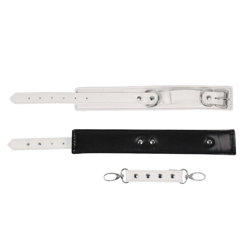 Pin Lock Heavy Cuffs - Wrist Or Ankle Restraints White Wrist Cuffs and Restraints
