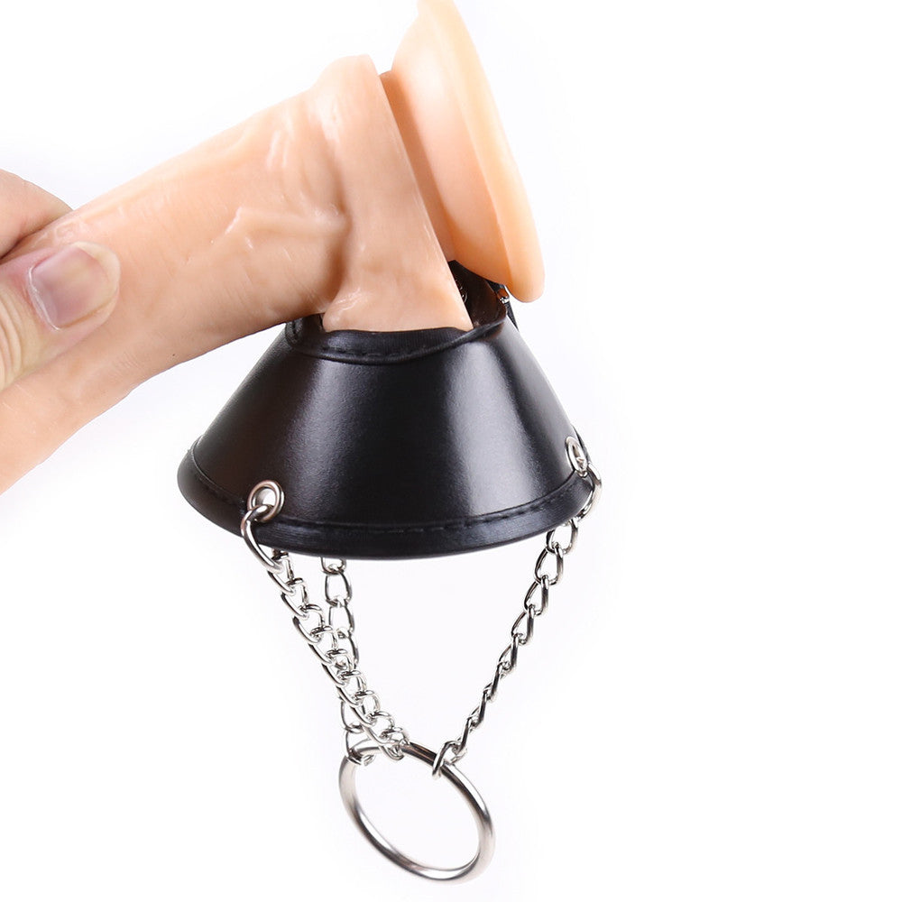 Temptations Direct Leather Parachute Ball Stretcher Ball and Cock Toys