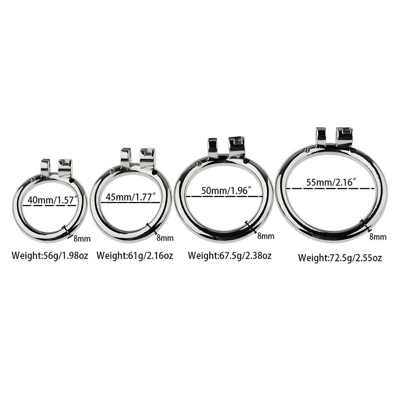 BDStyle Chastity Opening Cage With Chastity Lock Flat Ring Male Chastity