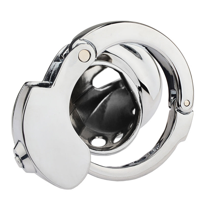 BDStyle CB Mens Chastity Lock Cock Cage With Adjustable Ring Male Chastity