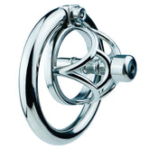 BDStyle Hex Screw Mens Cock Cage With Urethral Catheter Male Chastity