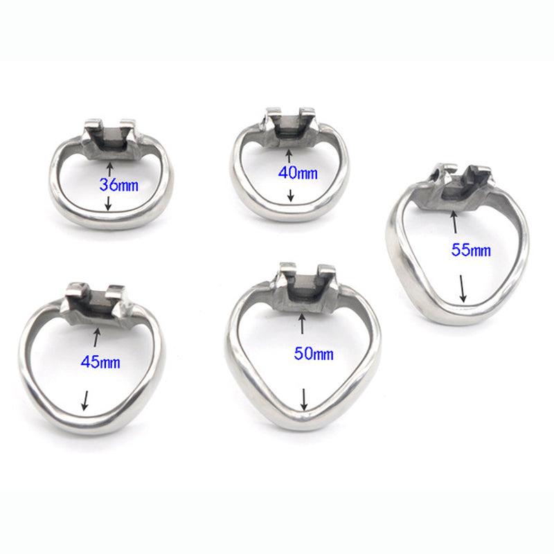 BDStyle Stainless Steel Mens Metal Chastity Cage HTV3 Medium Male Chastity