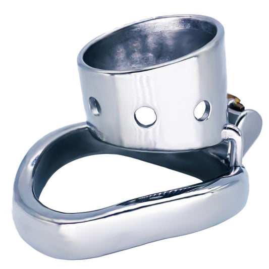 BDStyle Bent Ring Cylindrical Short Male Chastity Lock Male Chastity