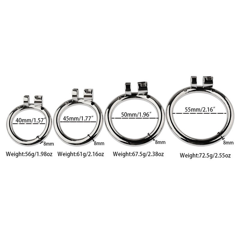 BDStyle Petal Metal Male Chastity Cage Large Flat Ring Male Chastity