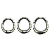 BDStyle Stainless Steel Magnetic Curved Cock Ring Steel Cock Rings