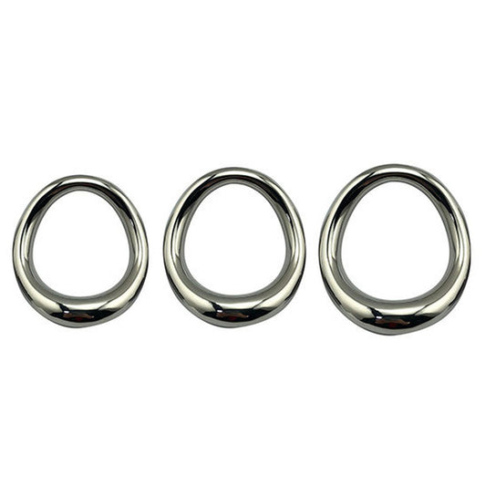 BDStyle Stainless Steel Magnetic Curved Cock Ring - Steel Cock Rings