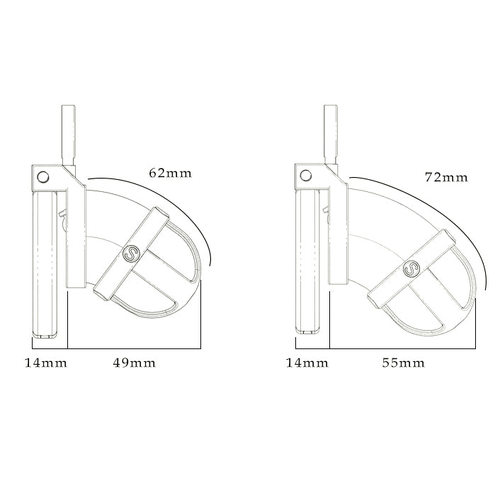 Steampunk Male Cock Cage Medium With Different Ring Size Male Chastity
