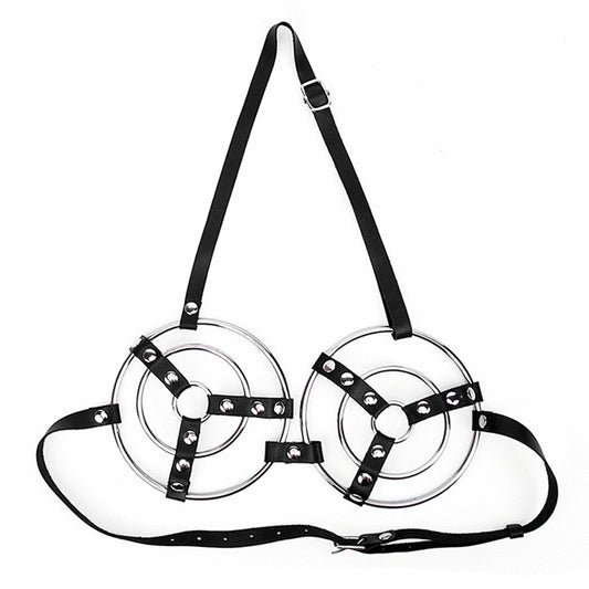 BDStyle Female Fetish Metal Ring Bra - Her Fetish