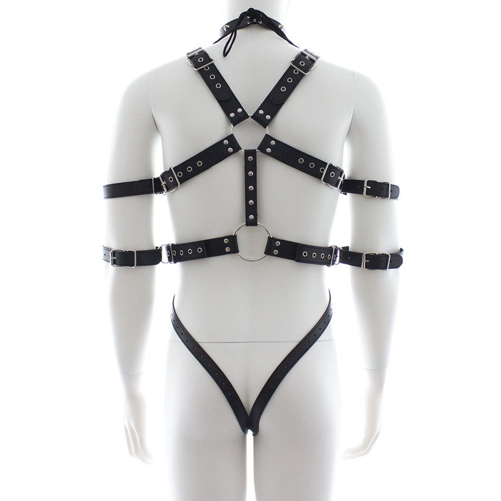 BDStyle Fetish Full Body Harness With Double Cuffs His Fetish