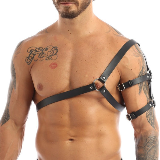 BDStyle One Shoulder Strap Body Chest Half Harness Belt Default Title Cuffs And Restraints