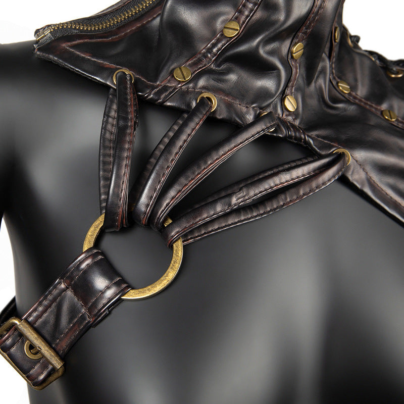 BDStyle Gothic Shrug Rustic Shoulder Wrap Choker Cape Cuffs And Restraints