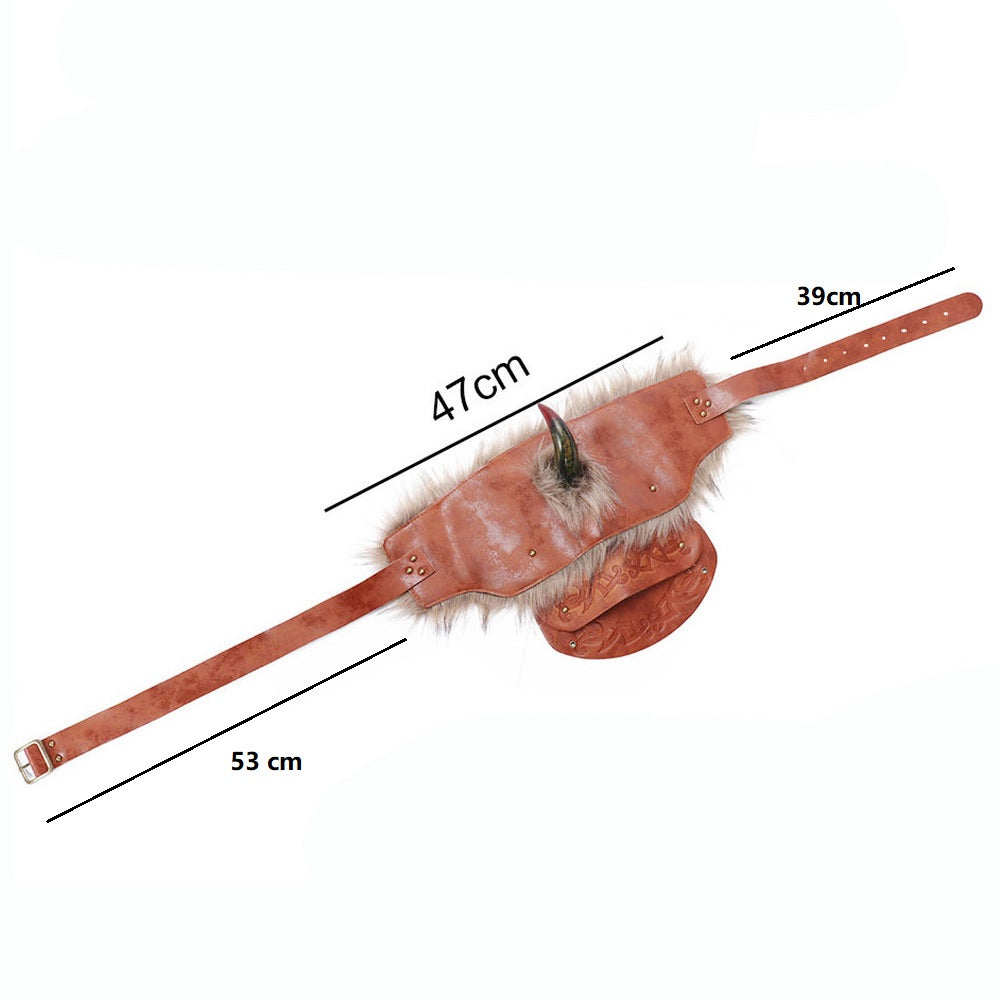 BDStyle Mens Horned Shoulder Armor Fetish Wear Cuffs And Restraints