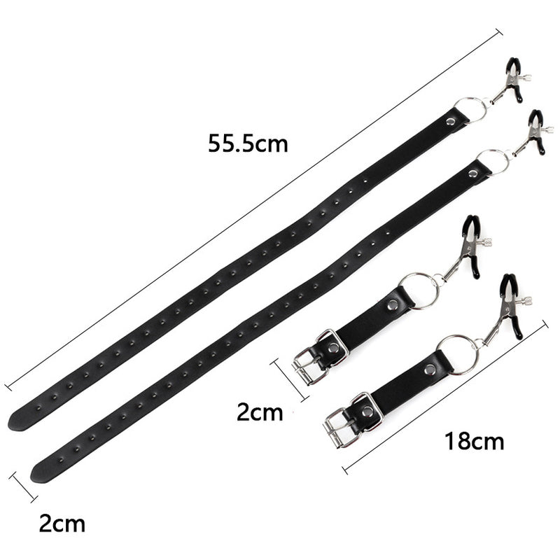 BDStyle Faux Leather Labia Clamp Belt Pussy And Clit Toys