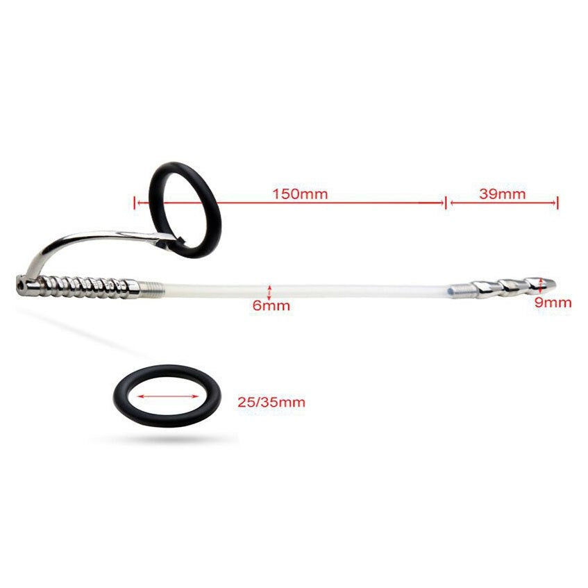 Marfan Penis Plug With Glans Ring Default Title Penis Plugs