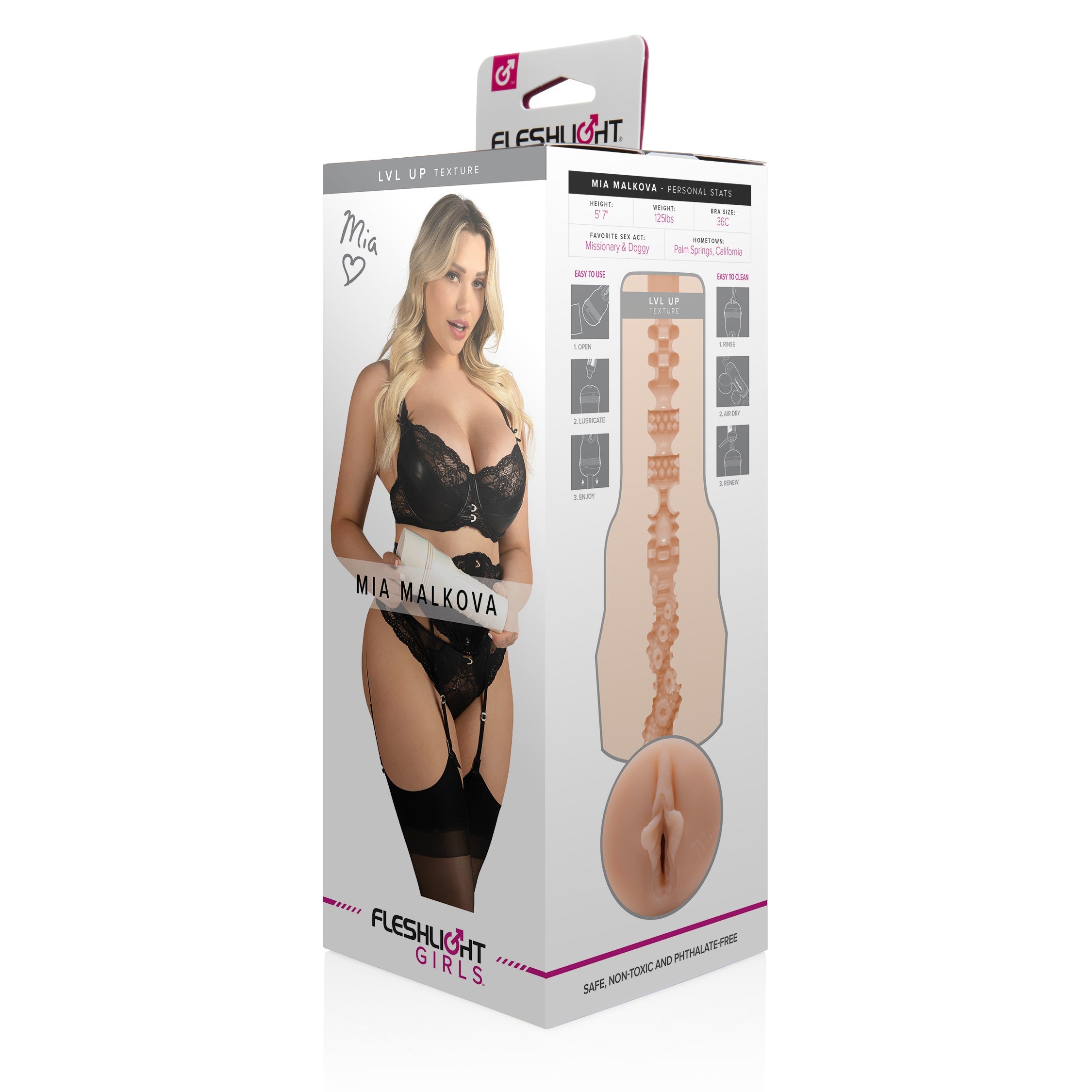 Fleshlight Girls Mia Malkova Lvl Up Mens Masturbator Sleeve Fleshlight Male Masturbators