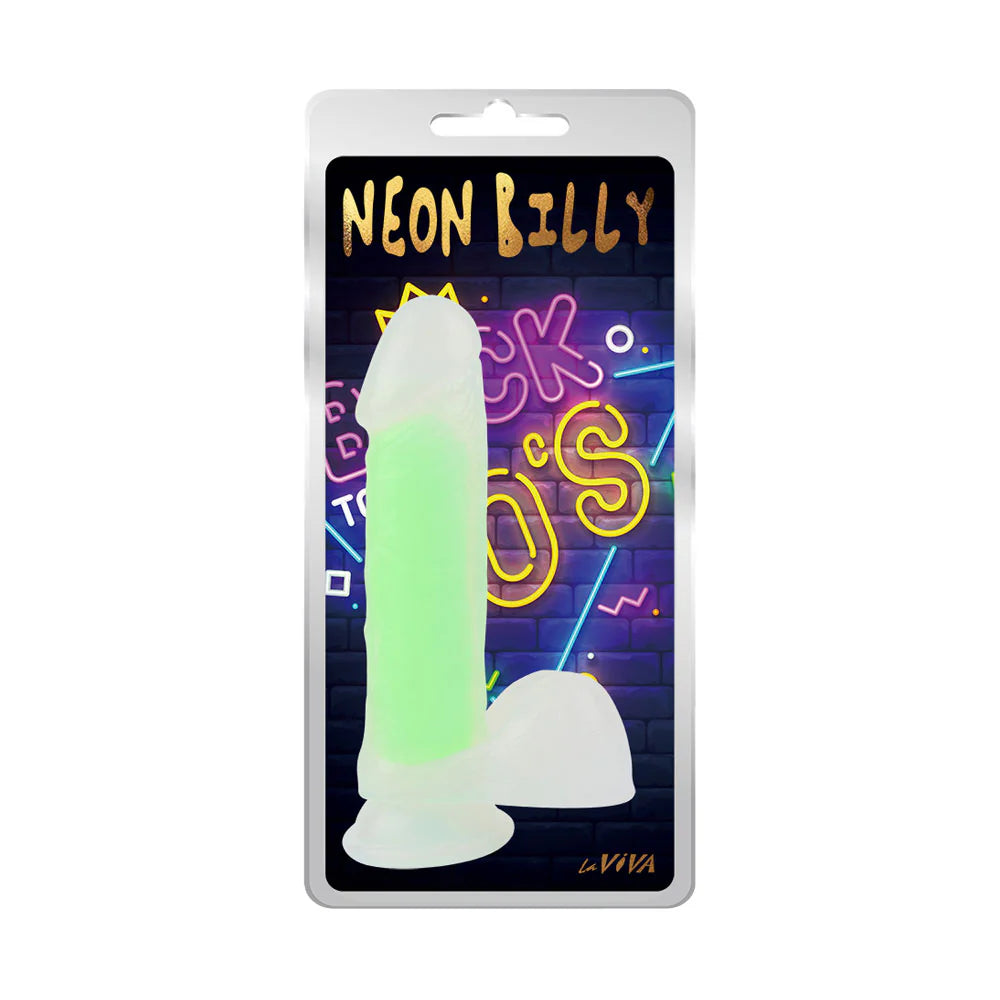 Neon Billy 7.6 Inches Suction Cup Realistic Dildo Plus Free Clean Vibe Realistic Dildos