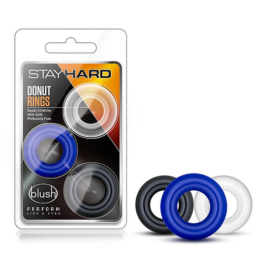 Stay Hard Donut Rings by Blush Novelties - Cock Ring Sets