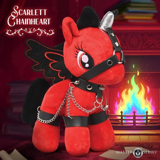 Scarlet Chainheart Bondage Pony Party Gift by XR Brands - Party Gifts and Novelties