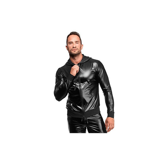 Noir Handmade Vexen Hooded Mens Jacket Black - Mens Briefs And Boxers
