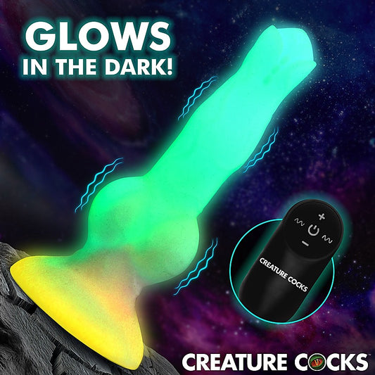 XR Brands Creature Cocks Astro Cock Vibrating Fantasy Dildo - Vibrating Dildos