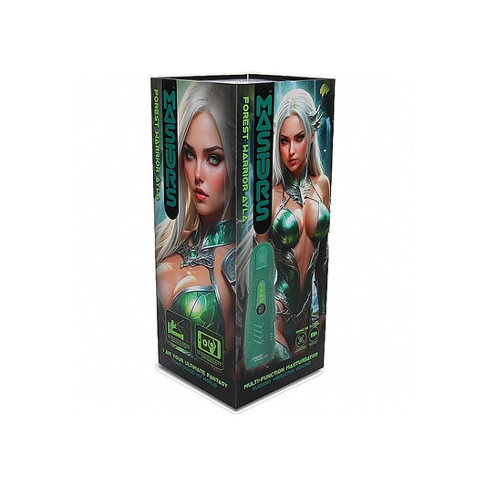 Shots Masturs Ayla Forest Warrior Vibrating Mens Stroker - Masturbators and Strokers