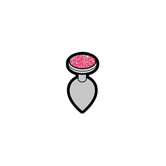 Wood Rocket Gem Butt Plug Novelty Enamel Pin