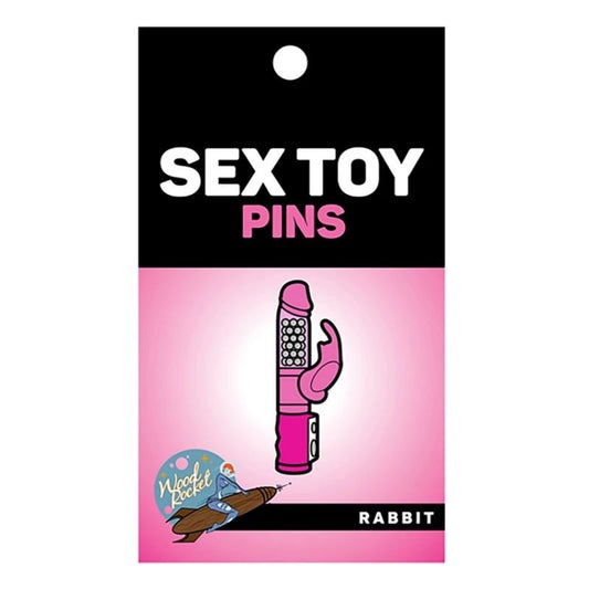 Rabbit Enamel Pin Party Gift by Wood Rocket - Party Gifts and Novelties