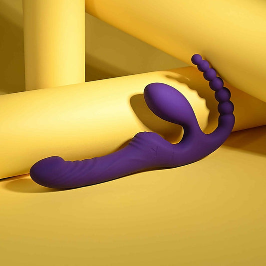Playboy Pleasure HUG IT OUT Strapless Strap-On Massager - Strap On Sextoys