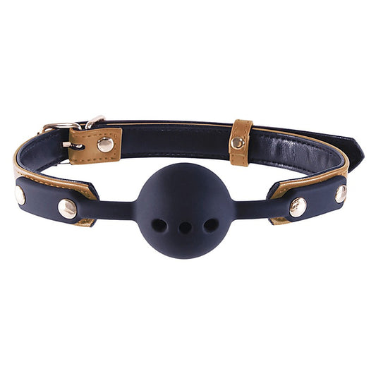 Nanma Breathable BDSM Play Silicone Gag Ball - Bondage Gags and Bits