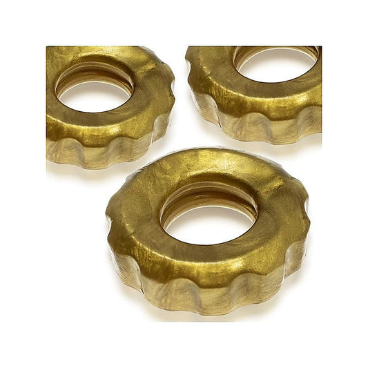 Hunkyjunk Super Huj 3-Pack Cock Rings Bronze Metallic