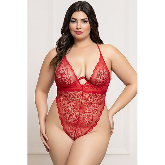 Seven Til Midnight Sexy Floral Lace Womens Teddy OSX - Teddies and Bodysuits