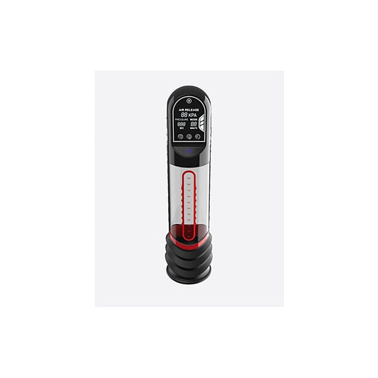 ISP90 Curve Infrared Automatic LCD Penis Pump Red - Penis Pumps And Stretchers