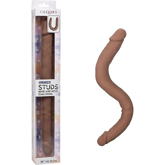CalExotics Silicone Studs 16 Inch Bend And Hold Dual Dong - Double Ender