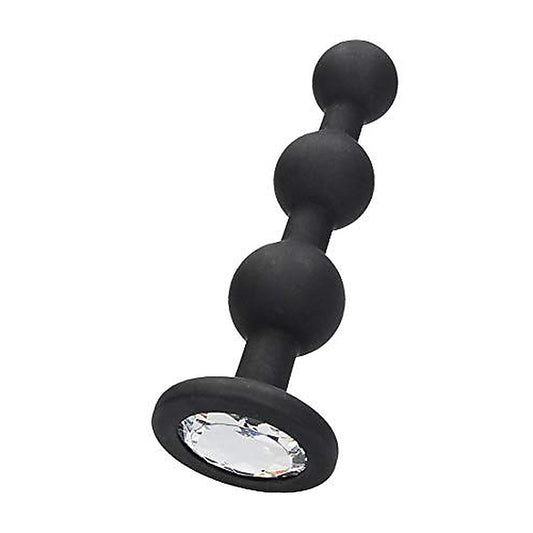 Shots Toys Silicone Butt Plug with Diamond Gem Base - Butt Plugs