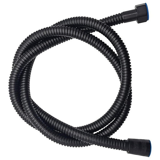 BDStyle Stainless Steel Kink Free Shower Hose Black - Enemas and Douches
