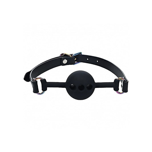 Shots Ouch! Venice Collection Silicone Bondage Ball Gag - Bondage Gags and Bits